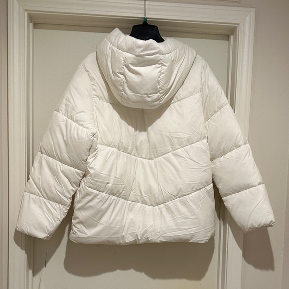 32 Degrees Women's Ivory Puffer Jacket - Picture 7 of 9